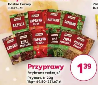 Przyprawy /wybrane rodzaje/