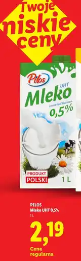 Lidl PILOS Mleko UHT 0,5% oferta