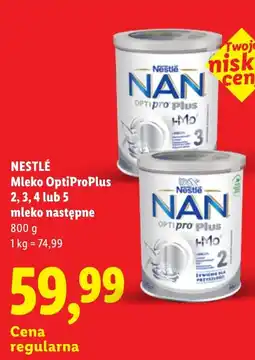 Lidl Mleko OptiProPlus oferta