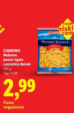 Lidl Makaron penne rigate z pszenicy durum oferta
