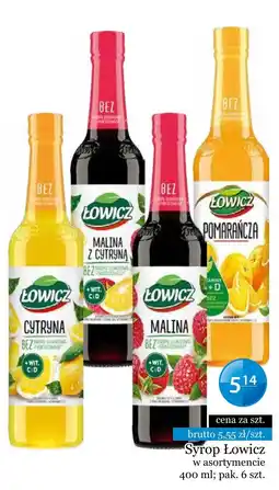 Specjał Syrop Łowicz oferta