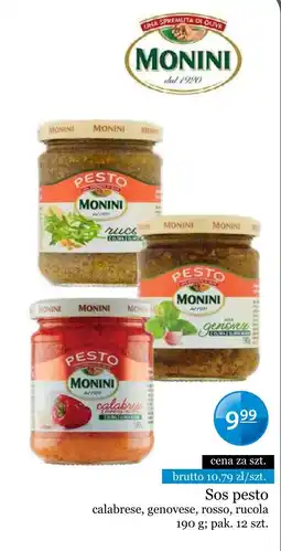 Specjał Sos pesto Monini oferta