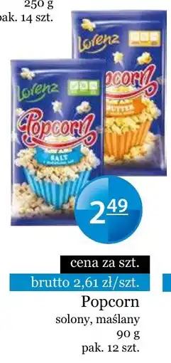 Specjał Popcorn solony, maślany oferta