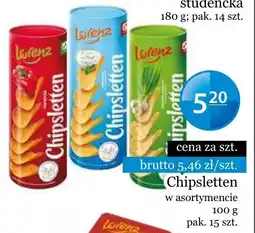 Specjał Chipsletten w asortymentencie oferta