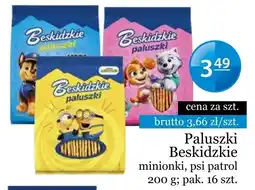 Specjał Paluszki Beskidzkie minionki, psi patrol oferta