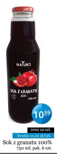 Specjał Sok z granatu 100% Naturo oferta