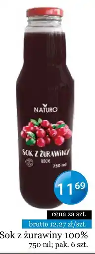 Specjał Sok z żurawiny 100% Naturo oferta