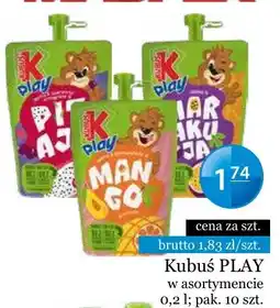 Specjał Kubuś PLAY w asortymencie oferta