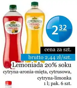 Specjał Lemoniada 20% soku oferta