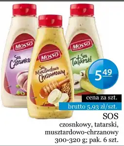 Specjał SOS czosnkowy, tatarski, musztardowo-chrzanowy oferta
