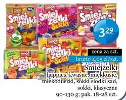 Specjał Śmiejeżelki happies, kwaśne, miękkusie, mlekoduszki, sokki słodki sad, sokki, klasyczne oferta