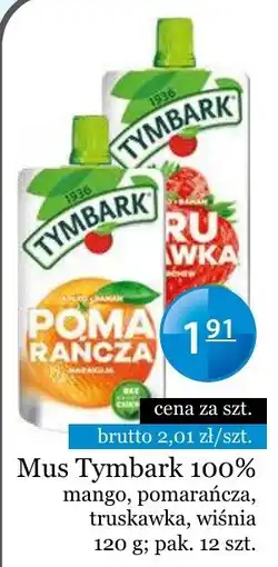 Specjał Mus Tymbark 100% mango, pomarańcza, truskawka, wiśnia oferta