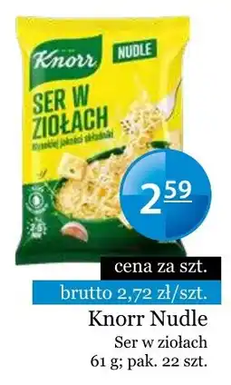 Specjał Knorr Nudle Ser w ziołach oferta