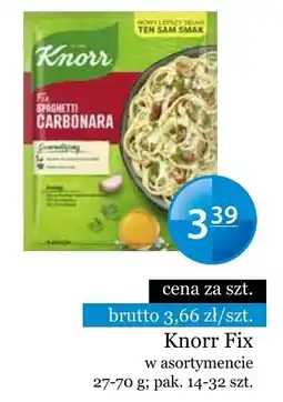 Specjał Knorr Fix Spaghetti Carbonara oferta