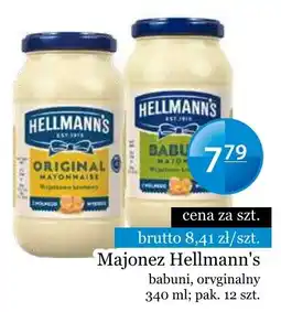 Specjał Majonez Hellmann's babuni, oryginalny oferta