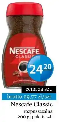 Specjał Nescafe Classic rozpuszczalna oferta