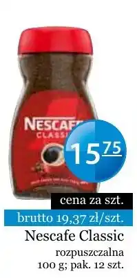 Specjał Nescafe Classic rozpuszczalna oferta
