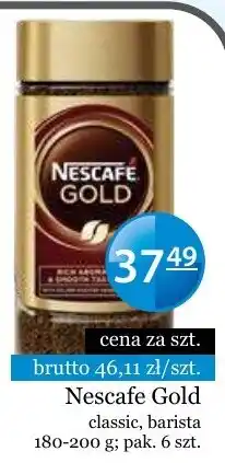 Specjał Nescafe Gold classic, barista oferta