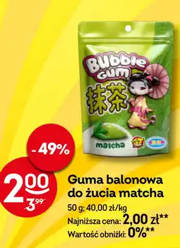 Żabka Guma balonowa do żucia matcha oferta