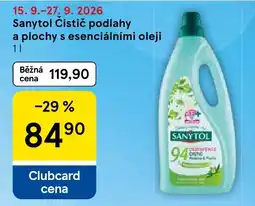 Eurocash Sanytol Čistič podlahy a plochy s esenciálními oleji oferta