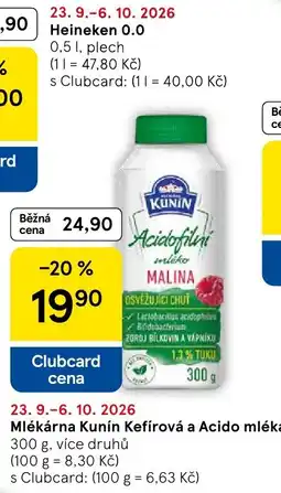 Eurocash Acidofilní mléko MALINA oferta