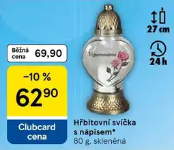 Eurocash Hřbitovní svíčka s nápisem* oferta