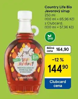 Eurocash Country Life Bio Javorový sirup oferta