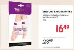 Rossmann Maska na pięty złuszczająca na bazie kwasów AHA SheFoot Laboratories oferta