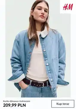 H&M Kurtka dżinsowa z kołnierzem H & M oferta