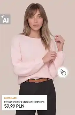 Sinsay Sweter chunky z szerokimi rękawami oferta