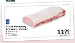 Makro Schab wieprzowy bez kości vacuum Metro Chef oferta