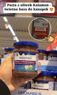 Lidl Pasta z oliwek Kalamon Eridanous z serem i ziołami oferta