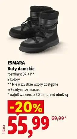 Lidl Buty damskie Esmara oferta
