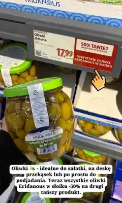 Lidl Oliwki zielone z pestką Eridanous oferta
