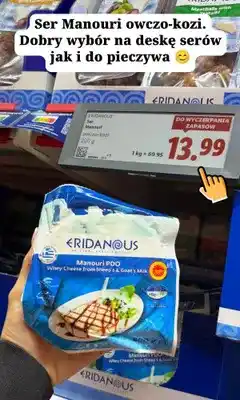 Lidl Ser Manouri owczo-kozi Eridanous oferta