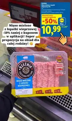 Lidl Mięso mielone z łopatki wieprzowej Rzeźnik XXL oferta