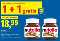 Lidl Krem do smarowania Nutella oferta
