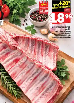 Topaz Żeberka wieprzowe Września oferta