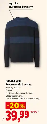 Lidl Sweter męski Esmara oferta
