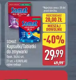 ALDI Kapsułki do zmywarki Somat oferta