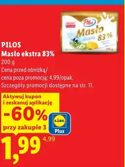 Lidl Masło Pilos oferta