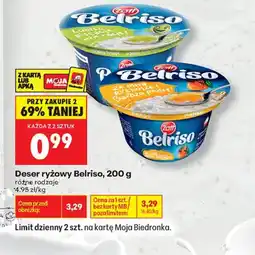 Biedronka Deser ryżowy Belriso oferta