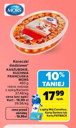 Carrefour Market Koreczki śledziowe Mors oferta