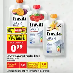 Biedronka Skyr FruVita oferta