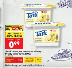 Biedronka Serek homogenizowany Tutti oferta