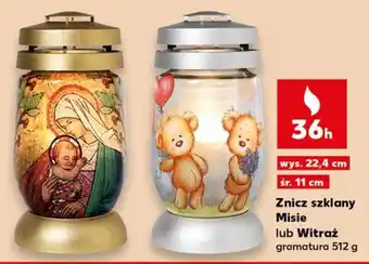 Kaufland Znicz szklany Misie lub Witraż oferta