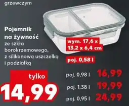 Kaufland Pojemnik na żywność ze szkła borokrzemowego, z silikonową uszczelką i podziałką oferta