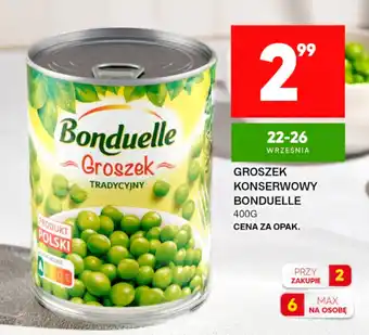 Groszek Konserwowy Bonduelle