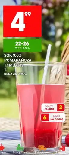 Market Jan Sok 100% Pomarańcza Tymbark oferta