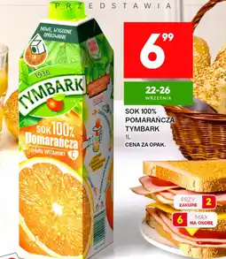 Market Jan Sok 100% Pomarańcza Tymbark oferta